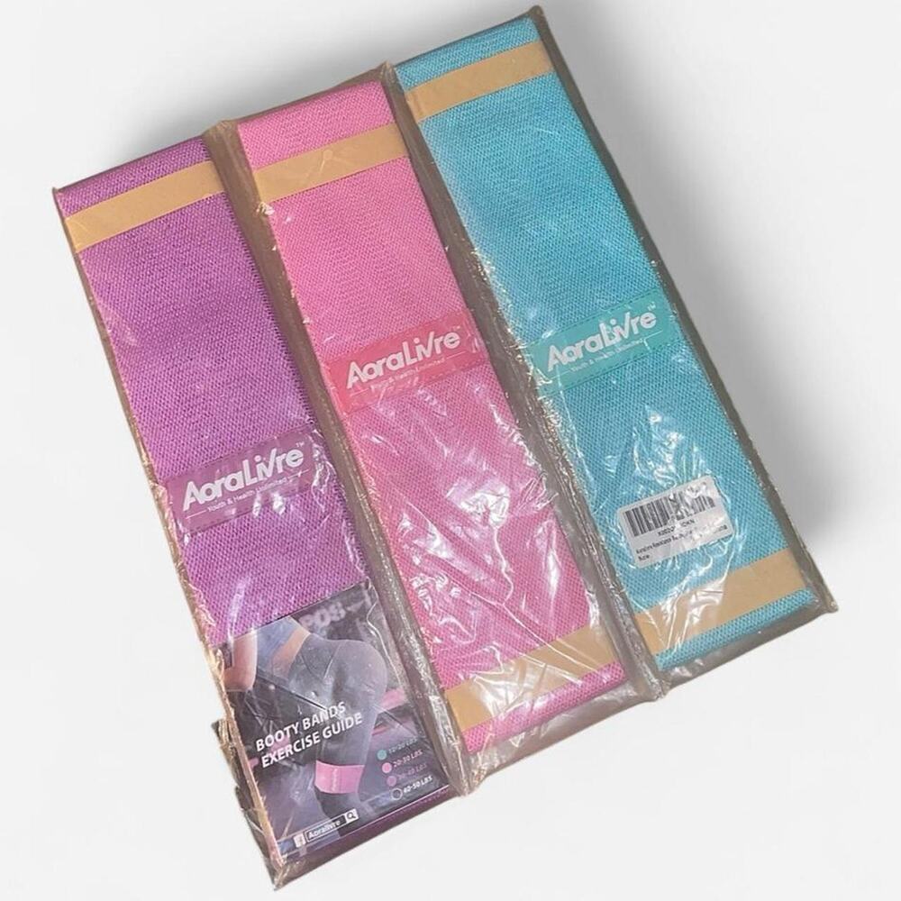 AoraLiVre Premium Resistance Bands - Heavy Duty Trio Fitness Loop Set